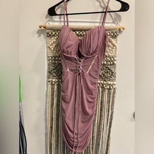 Purple going out dress